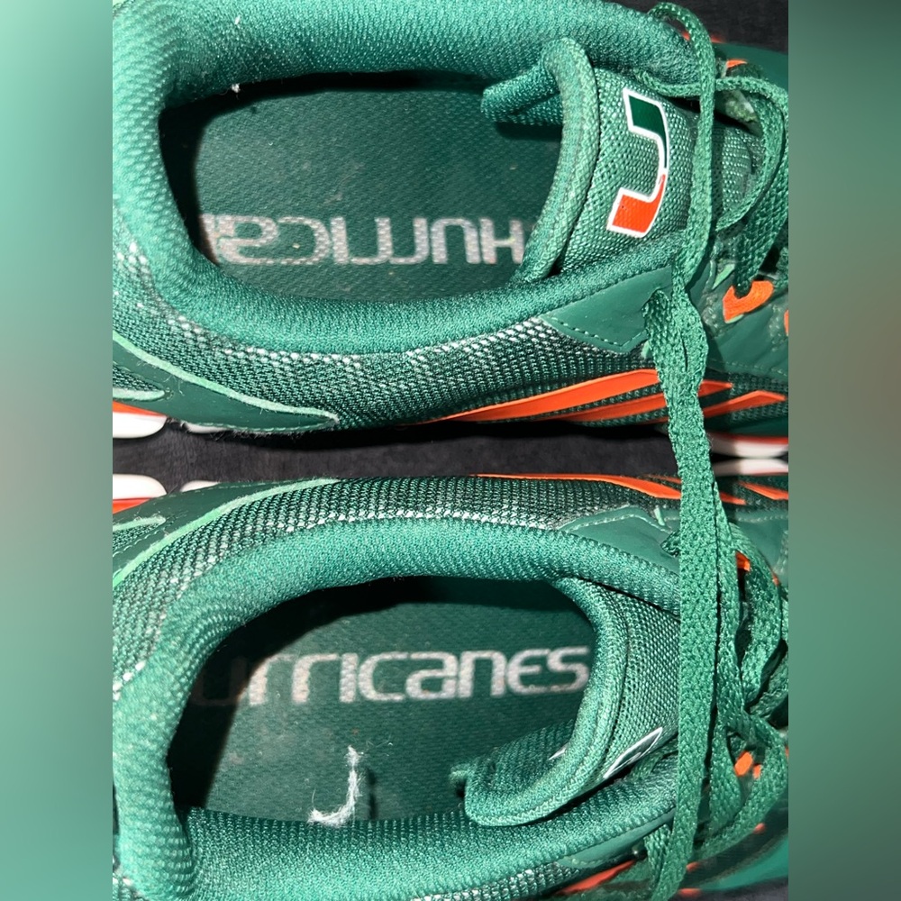 Adidas SPEED TRAINERS Player Issued Miami Hurricanes TEAM EXCLUSIVE SIZE 16 RARE - Picture 10 of 11